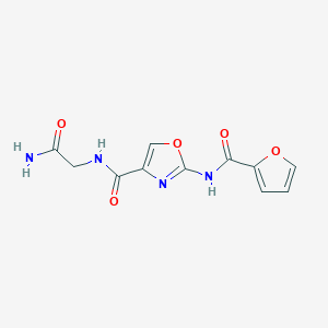 N-(2-amino-2-oxoethyl)-2-(furan-2-carboxamido)oxazole-4-carboxamide