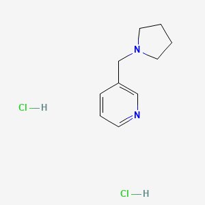molecular formula C10H16Cl2N2 B3018306 3-(吡咯烷-1-基甲基)吡啶二盐酸盐 CAS No. 2034456-53-4
