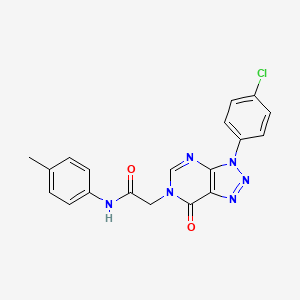 2-[3-(4-chlorophenyl)-7-oxotriazolo[4,5-d]pyrimidin-6-yl]-N-(4-methylphenyl)acetamide