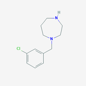 molecular formula C12H17ClN2 B3018318 1-(3-Chlorobenzyl)-1,4-diazepane CAS No. 686260-62-8