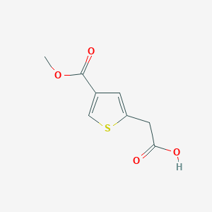2-(4-Methoxycarbonylthiophen-2-yl)acetic acid