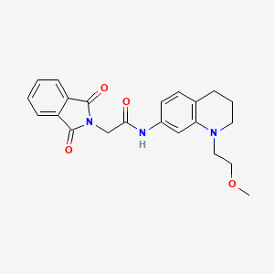 2-(1,3-dioxoisoindolin-2-yl)-N-(1-(2-methoxyethyl)-1,2,3,4-tetrahydroquinolin-7-yl)acetamide
