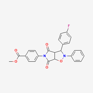 methyl 4-(3-(4-fluorophenyl)-4,6-dioxo-2-phenyltetrahydro-2H-pyrrolo[3,4-d]isoxazol-5(3H)-yl)benzoate