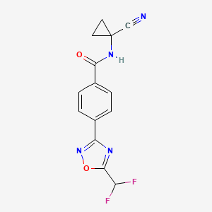 N-(1-Cyanocyclopropyl)-4-[5-(difluoromethyl)-1,2,4-oxadiazol-3-yl]benzamide
