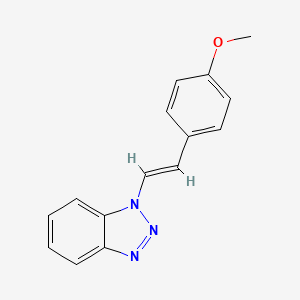 molecular formula C15H13N3O B3018346 1-(4-Methoxystyryl)-1H-benzotriazole CAS No. 224310-55-8
