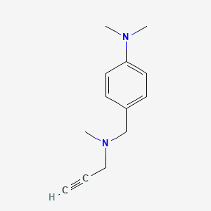 molecular formula C13H18N2 B3018349 N,N-dimethyl-4-{[methyl(prop-2-yn-1-yl)amino]methyl}aniline CAS No. 2321-98-4