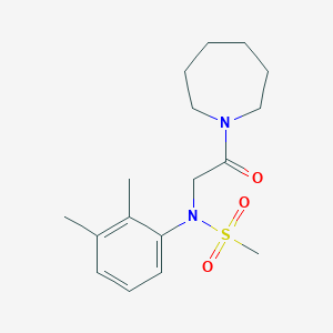 molecular formula C17H26N2O3S B301835 N-[2-(azepan-1-yl)-2-oxoethyl]-N-(2,3-dimethylphenyl)methanesulfonamide 