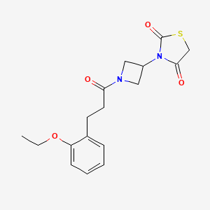 3-(1-(3-(2-Ethoxyphenyl)propanoyl)azetidin-3-yl)thiazolidine-2,4-dione