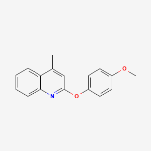 molecular formula C17H15NO2 B3018371 2-(4-Methoxyphenoxy)-4-methylquinoline CAS No. 338749-99-8