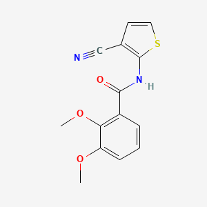 molecular formula C14H12N2O3S B3018387 N-(3-cyanothiophen-2-yl)-2,3-dimethoxybenzamide CAS No. 896011-73-7