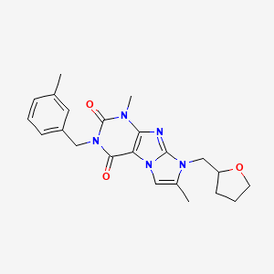 4,7-Dimethyl-2-[(3-methylphenyl)methyl]-6-(oxolan-2-ylmethyl)purino[7,8-a]imidazole-1,3-dione