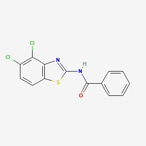 molecular formula C14H8Cl2N2OS B3018401 N-(4,5-dichloro-1,3-benzothiazol-2-yl)benzamide CAS No. 912758-45-3