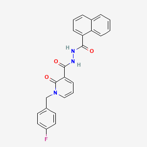 N'-(1-naphthoyl)-1-(4-fluorobenzyl)-2-oxo-1,2-dihydropyridine-3-carbohydrazide