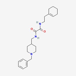 molecular formula C23H33N3O2 B3018451 N1-((1-benzylpiperidin-4-yl)methyl)-N2-(2-(cyclohex-1-en-1-yl)ethyl)oxalamide CAS No. 953249-29-1