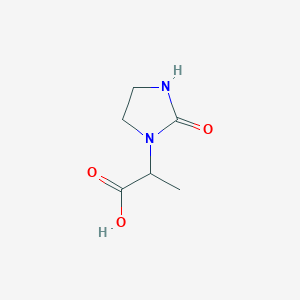 molecular formula C6H10N2O3 B3018453 2-(2-Oxoimidazolidin-1-yl)propanoic acid CAS No. 1218387-56-4