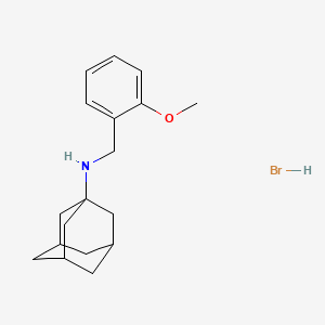 molecular formula C18H26BrNO B3018454 N-(2-Methoxybenzyl)-1-adamantanamine hydrobromide CAS No. 1609406-30-5; 332108-40-4