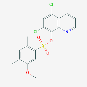 (5,7-Dichloroquinolin-8-yl) 5-methoxy-2,4-dimethylbenzenesulfonate