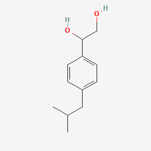 molecular formula C12H18O2 B3018469 1-[4-(2-Methylpropyl)phenyl]ethane-1,2-diol CAS No. 1263162-32-8