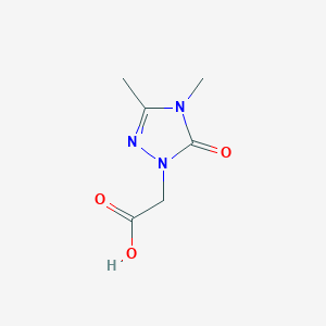 molecular formula C6H9N3O3 B3018478 2-(3,4-dimethyl-5-oxo-4,5-dihydro-1H-1,2,4-triazol-1-yl)acetic acid CAS No. 1007349-08-7