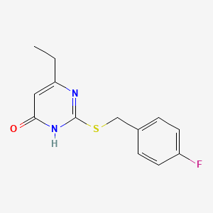 6-ethyl-2-[(4-fluorobenzyl)sulfanyl]-4(3H)-pyrimidinone