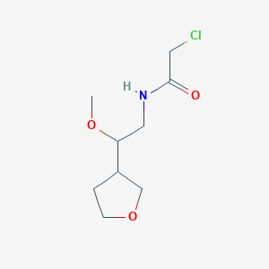 2-Chloro-N-[2-methoxy-2-(oxolan-3-yl)ethyl]acetamide