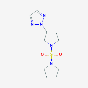 2-(1-(pyrrolidin-1-ylsulfonyl)pyrrolidin-3-yl)-2H-1,2,3-triazole