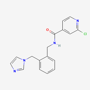 2-chloro-N-({2-[(1H-imidazol-1-yl)methyl]phenyl}methyl)pyridine-4-carboxamide