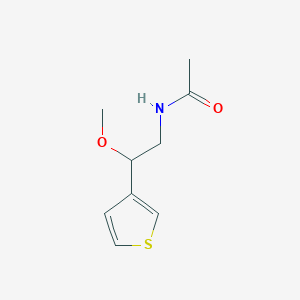 molecular formula C9H13NO2S B3018519 N-(2-methoxy-2-(thiophen-3-yl)ethyl)acetamide CAS No. 1448128-96-8