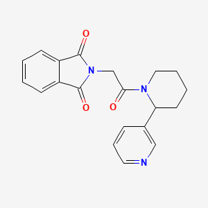 2-(2-Oxo-2-(2-(pyridin-3-yl)piperidin-1-yl)ethyl)isoindoline-1,3-dione