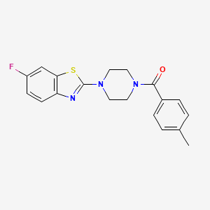 (4-(6-Fluorobenzo[d]thiazol-2-yl)piperazin-1-yl)(p-tolyl)methanone