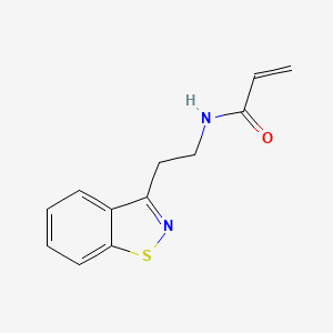 molecular formula C12H12N2OS B3018542 N-[2-(1,2-Benzothiazol-3-yl)ethyl]prop-2-enamide CAS No. 2176843-65-3