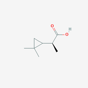 molecular formula C8H14O2 B3018553 (2S)-2-(2,2-Dimethylcyclopropyl)propanoic acid CAS No. 2248213-39-8