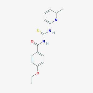 molecular formula C16H17N3O2S B301856 4-ethoxy-N-[(6-methylpyridin-2-yl)carbamothioyl]benzamide 