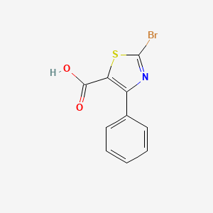molecular formula C10H6BrNO2S B3018560 2-Bromo-4-phenylthiazole-5-carboxylic acid CAS No. 906099-50-1