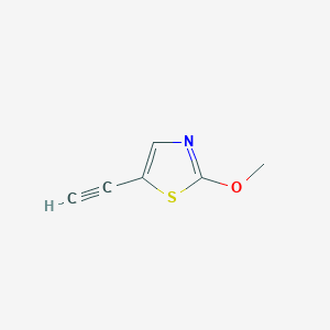 molecular formula C6H5NOS B3018590 5-Ethynyl-2-methoxy-1,3-thiazole CAS No. 1849269-96-0
