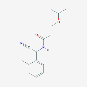 molecular formula C15H20N2O2 B3018594 N-[cyano(2-methylphenyl)methyl]-3-(propan-2-yloxy)propanamide CAS No. 1355803-74-5