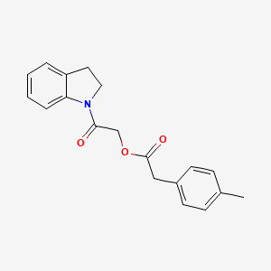 molecular formula C19H19NO3 B3018597 2-(2,3-二氢-1H-吲哚-1-基)-2-氧代乙基(4-甲基苯基)乙酸酯 CAS No. 1638737-68-4