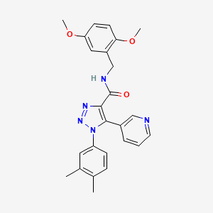molecular formula C25H25N5O3 B3018601 N-(2,5-二甲氧基苄基)-1-(3,4-二甲基苯基)-5-(吡啶-3-基)-1H-1,2,3-三唑-4-甲酰胺 CAS No. 1251601-61-2