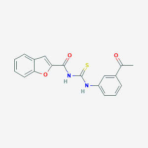 molecular formula C18H14N2O3S B301861 N-[(3-acetylphenyl)carbamothioyl]-1-benzofuran-2-carboxamide 