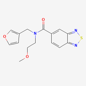 molecular formula C15H15N3O3S B3018612 N-(furan-3-ylmethyl)-N-(2-methoxyethyl)benzo[c][1,2,5]thiadiazole-5-carboxamide CAS No. 1421505-36-3