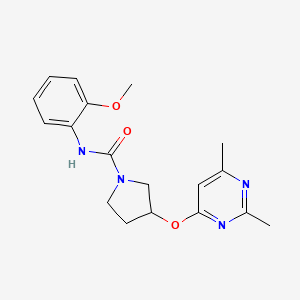 3-[(2,6-dimethylpyrimidin-4-yl)oxy]-N-(2-methoxyphenyl)pyrrolidine-1-carboxamide