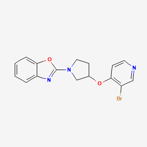 2-[3-(3-Bromopyridin-4-yl)oxypyrrolidin-1-yl]-1,3-benzoxazole