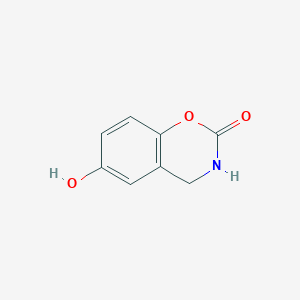 molecular formula C8H7NO3 B3018652 6-Hydroxy-3,4-dihydro-2H-1,3-benzoxazin-2-one CAS No. 1779842-24-8
