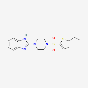 2-(4-((5-ethylthiophen-2-yl)sulfonyl)piperazin-1-yl)-1H-benzo[d]imidazole