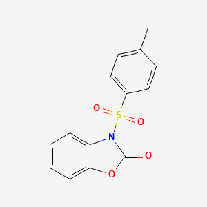 molecular formula C14H11NO4S B3018675 3-(4-Methylphenyl)sulfonyl-1,3-benzoxazol-2-one CAS No. 292826-49-4