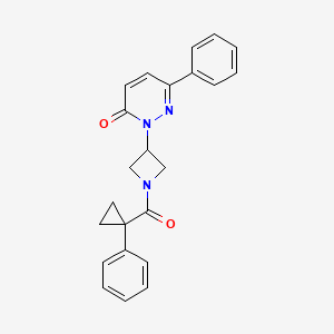 6-Phenyl-2-[1-(1-phenylcyclopropanecarbonyl)azetidin-3-yl]pyridazin-3-one