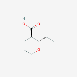 molecular formula C9H14O3 B3018685 (2R,3R)-2-Prop-1-en-2-yloxane-3-carboxylic acid CAS No. 2287248-61-5