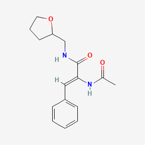 molecular formula C16H20N2O3 B3018687 (Z)-2-乙酰氨基-3-苯基-N-((四氢呋喃-2-基)甲基)丙烯酰胺 CAS No. 308293-78-9