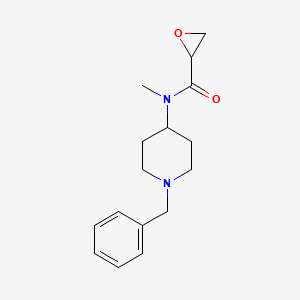 molecular formula C16H22N2O2 B3018689 N-(1-Benzylpiperidin-4-yl)-N-methyloxirane-2-carboxamide CAS No. 2411289-06-8