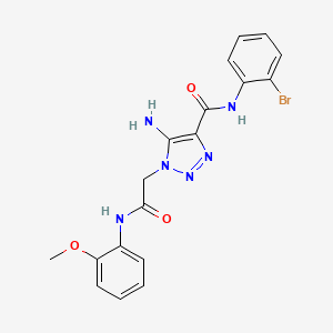 5-amino-N-(2-bromophenyl)-1-{2-[(2-methoxyphenyl)amino]-2-oxoethyl}-1H-1,2,3-triazole-4-carboxamide